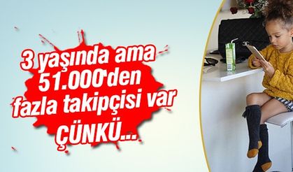 3 yaşında ama 51.000'den fazla takipçisi var çünkü...