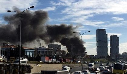 Maltepe'de 12 Katlı Otelde Yangın