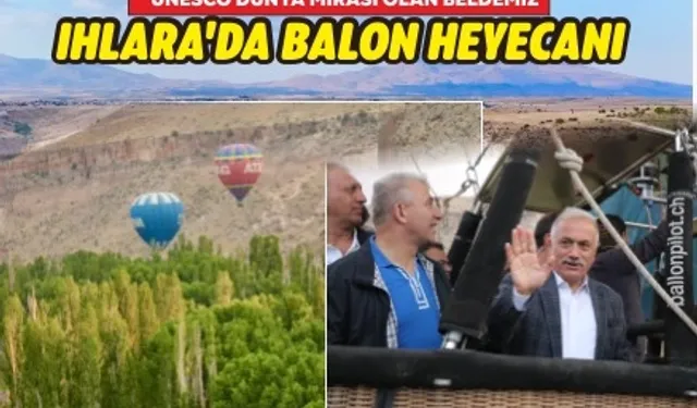 Ihlara Vadisi'nde gökyüzüne renkli balonlar yükseliyor