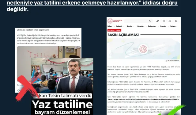 Milli Eğitim Bakanlığı, yaz tatili erkene çekilmedi!