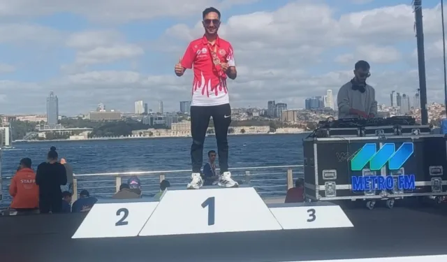 Keşanlı atlet Ahmet Tek’ten İstanbul’da çifte başarı