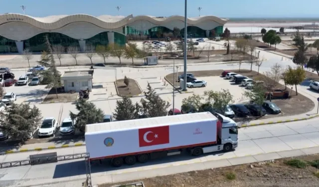 Şam'a zorlu hava koşullarında Türkiye'den iniş desteği