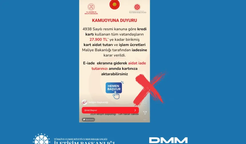 İletişim Başkanlığı uyardı! Dolandırıcılık paylaşımlarına dikkat!